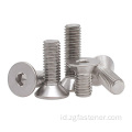 A2-70 Kecil Hexagon Socket Counterk Head Screws Din7991